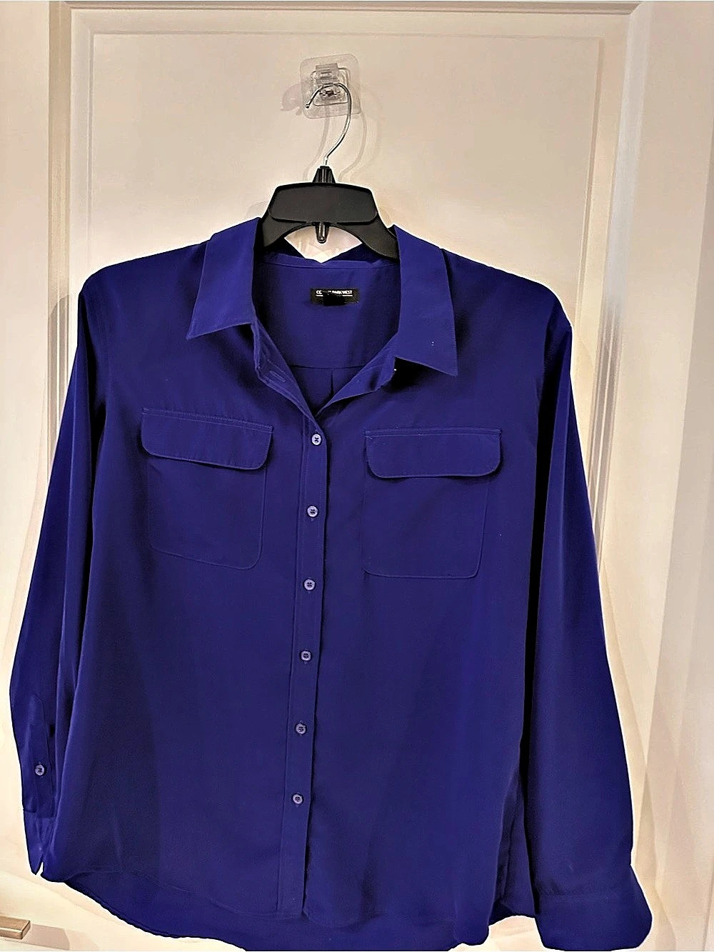 Central Park West Blue Button Down Shirt XL Like New